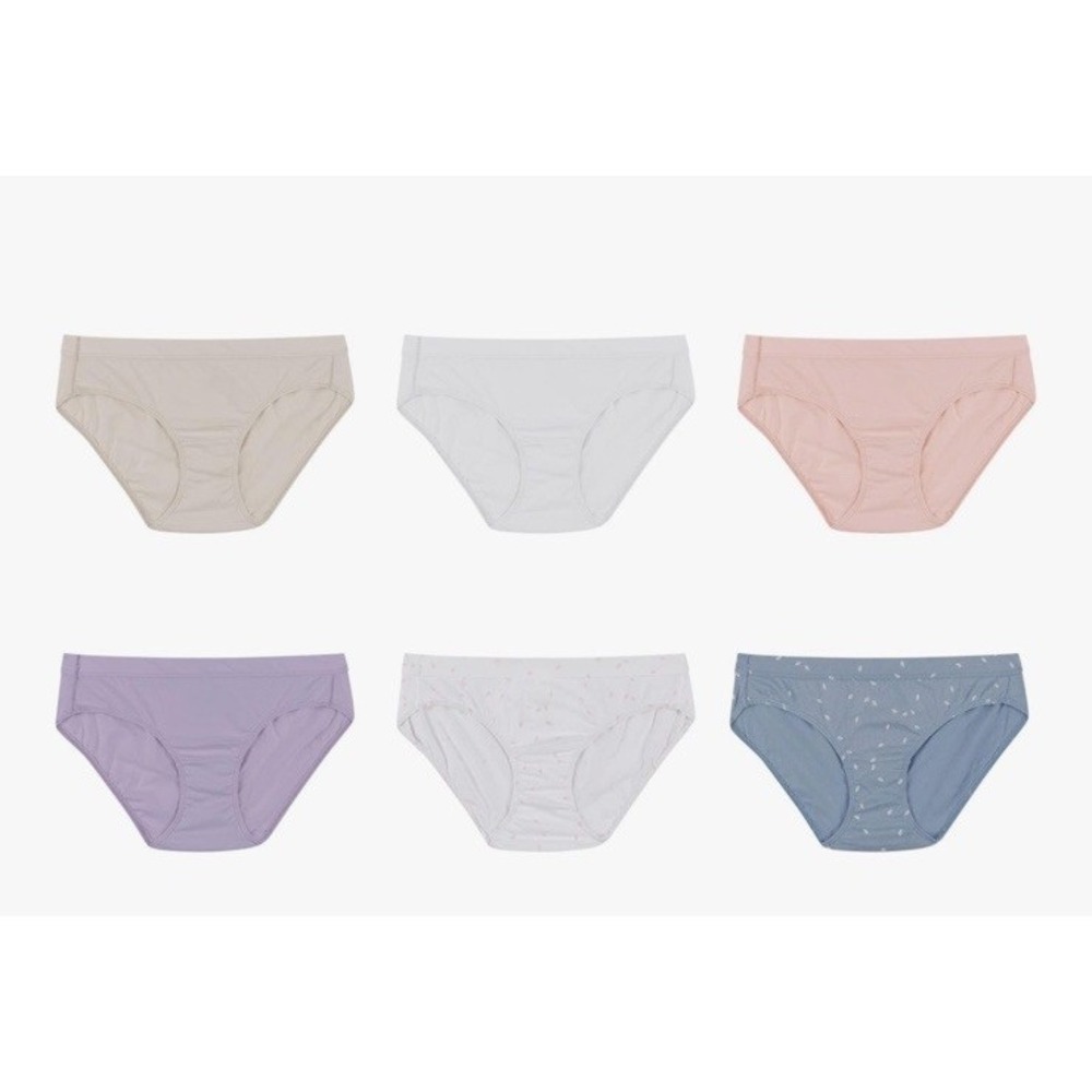 Hanes Women's 6 Hipsters Organic Cotton Panties Comfort Underwear 6-Pack Tagless